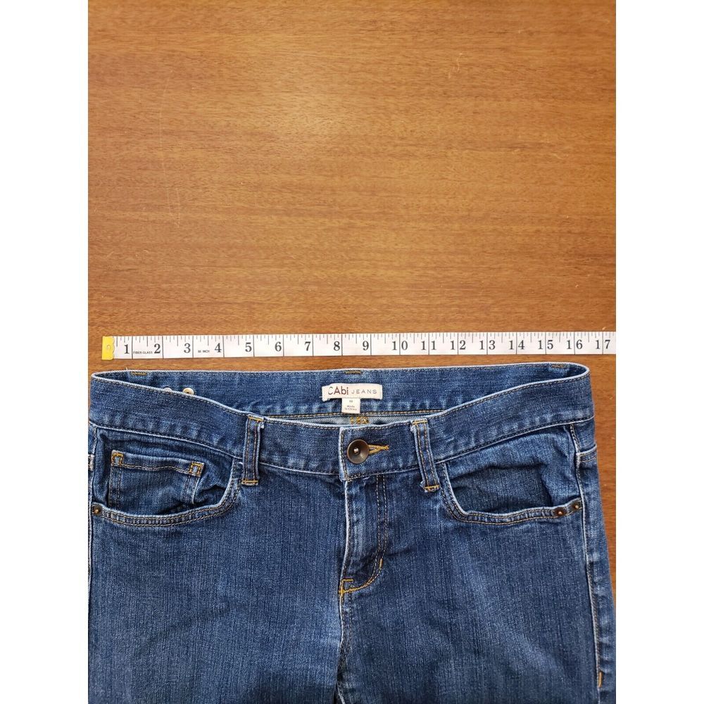 Cabi Denim Jeans Style 175 Sz 8 Blue Straight - Picture 8 of 10